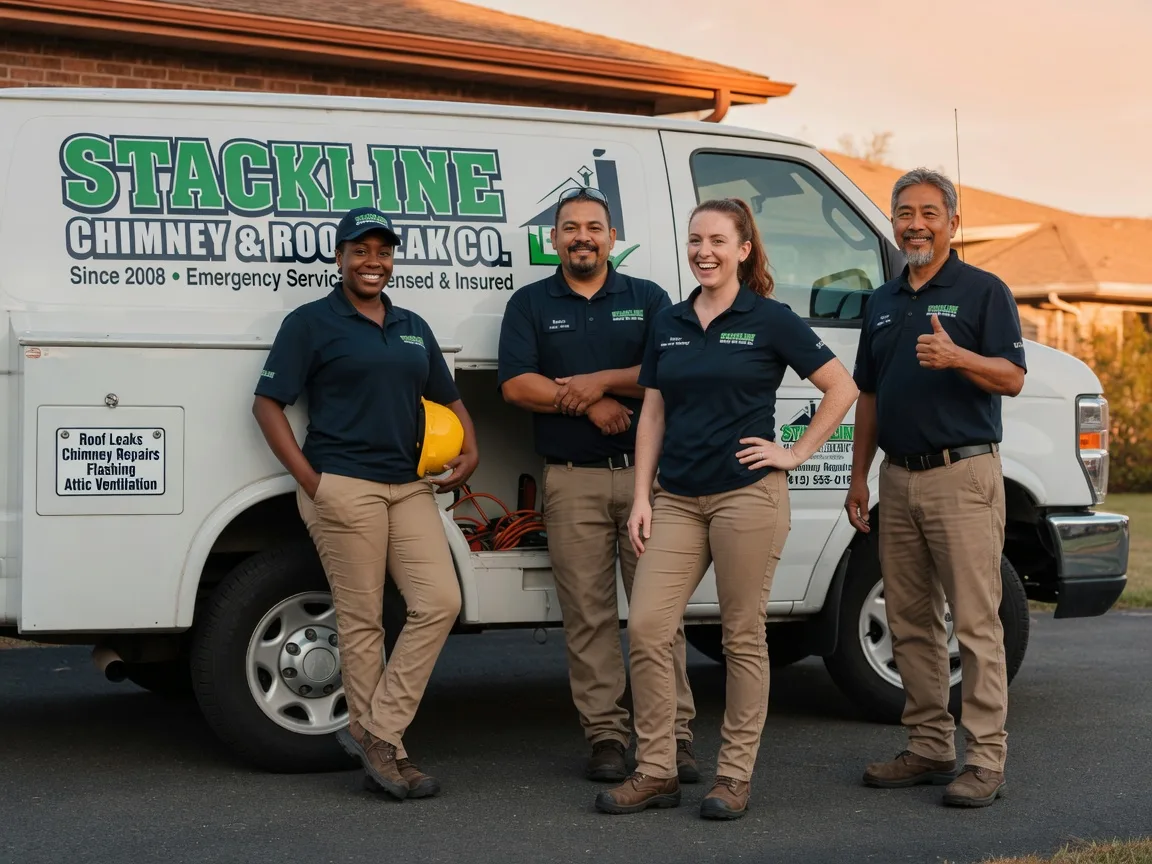 Chimney flashing repair company in De Soto, IA